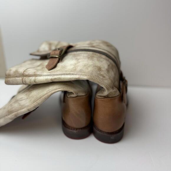 Bed‎ Stu Gogo Lug Sole Mid-Calf Boots Buckle Leather Women's Sz 8 MSRP $345 - Picture 3 of 9